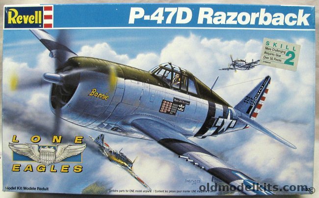 Revell 1/32 Republic P-47D Razorback Thunderbolt - 'Bonnie' Major Bill Dunham (14 Kills) - Bagged, 4554 plastic model kit